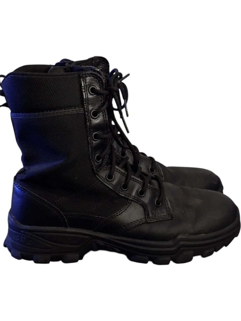 Heavy Duty 5.11 Tactical Goth Black All Season Combat Boots | Size 8.5